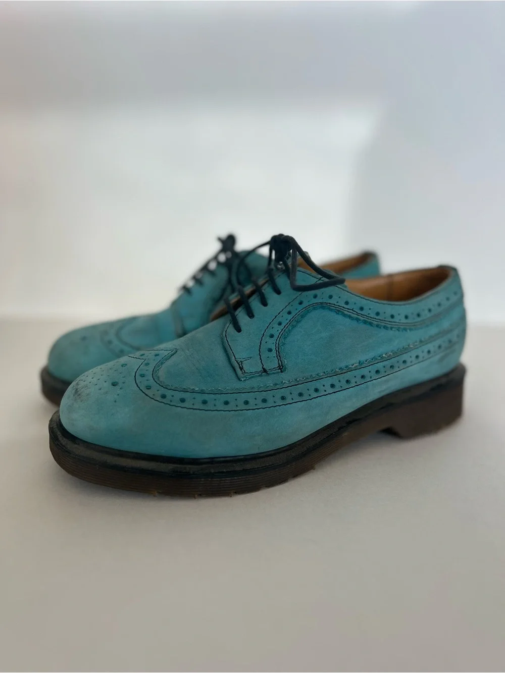 Dr. Martens | Shoes | Dr Martens Teal Wingtip Brogue Laceup Shoes